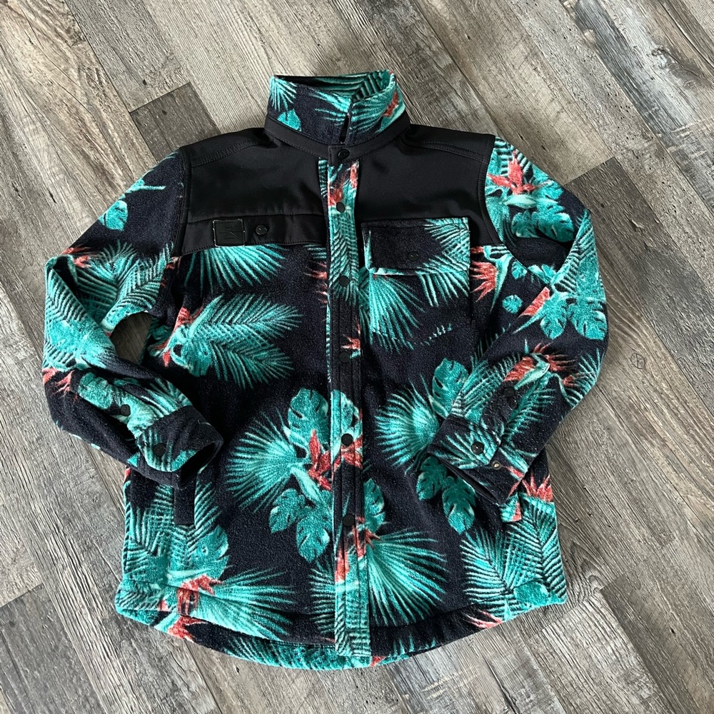 KAVU Fleece Button Down Jacket